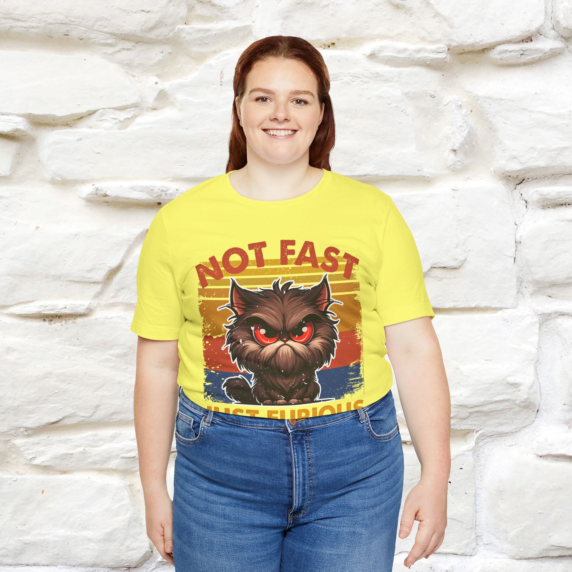 Not Fast, Just Furious |  Sarcastic Cat T-Shirt | Nunu&Miao Studio - Nunu&Miao Studio