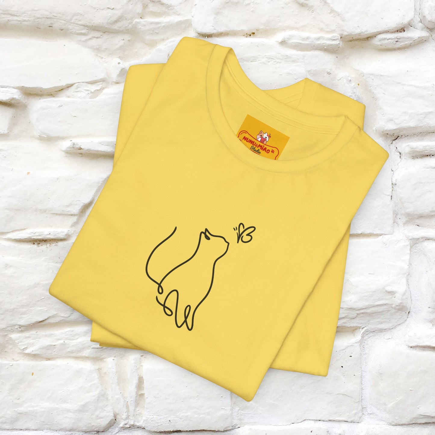 "Let Your Dreams Blossom'' Cat T-Shirt Front and Back Design | Nunu&Miao Studio - Nunu&Miao Studio