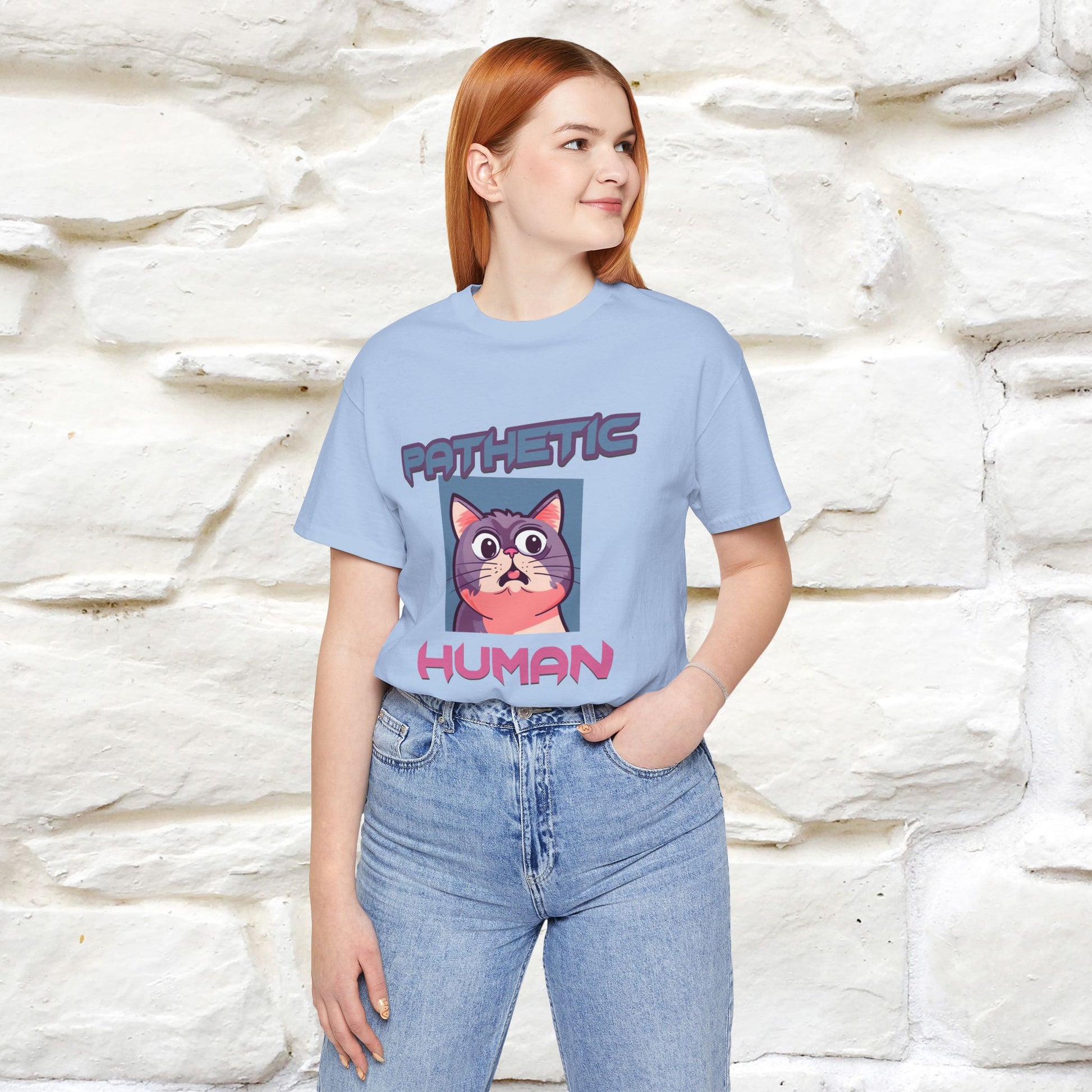 ''Pathetic Human'' | Funny Cat T-Shirt | Nunu&Miao Studio - Nunu&Miao Studio
