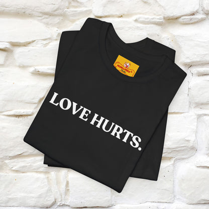 “Love Hurts"  Funny Cat T-Shirt | Front & Back Design | Nunu&Miao Studio