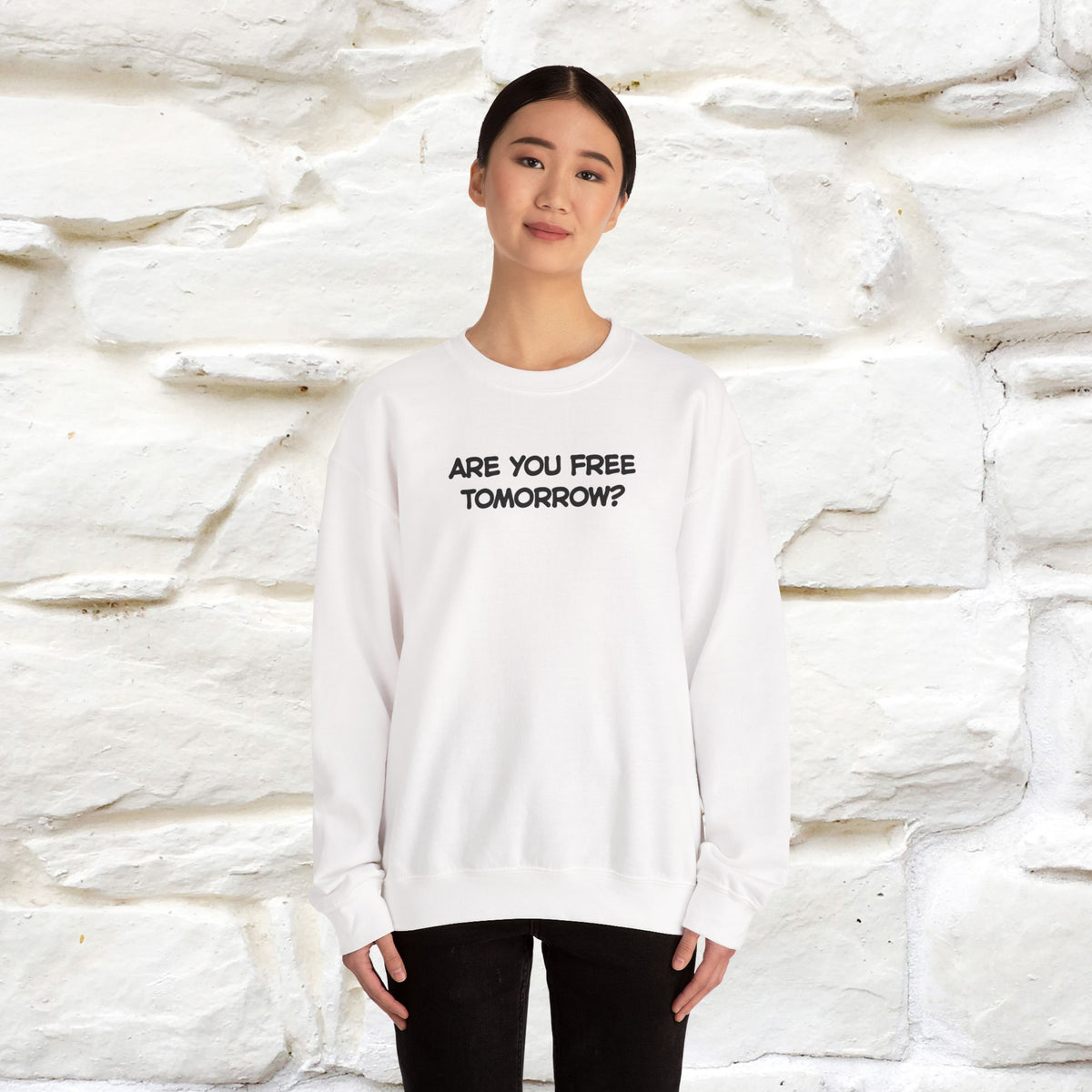 ''Are You Free Tomorrow ...'' | Cute Cat Sweatshirt | Nunu&Miao Studio