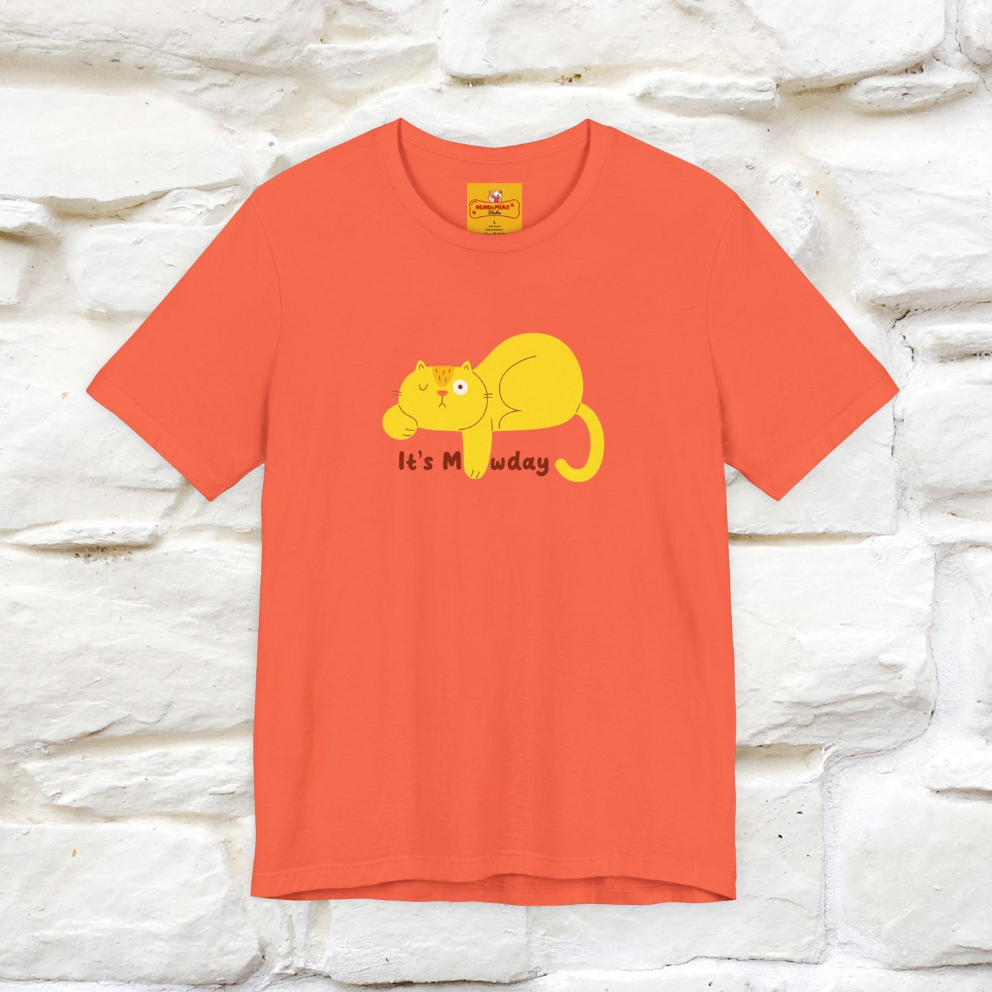 "It's Meawday" Cat T-shirt | Front & Back Design | Nunu&Miao Studio - Nunu&Miao Studio