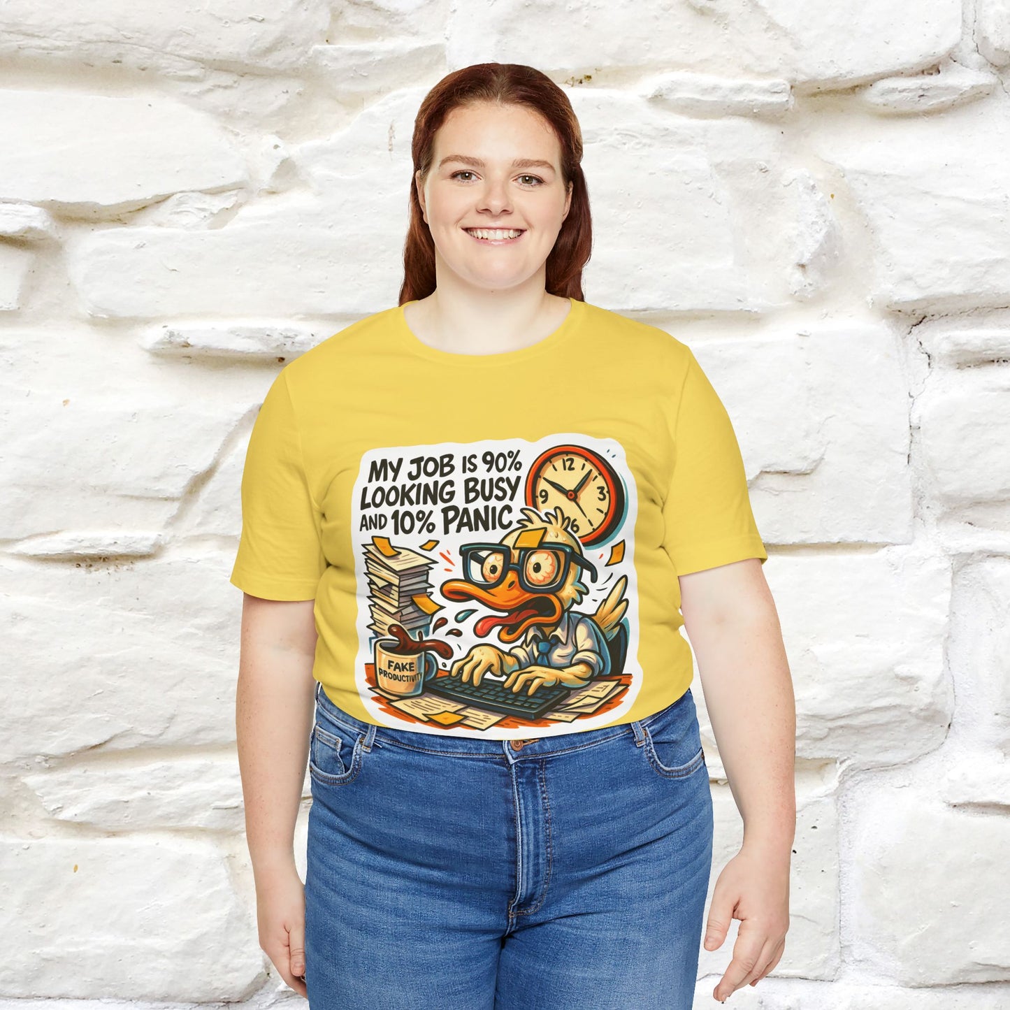 '' My Job is 90% Looking Busy ... |  Sarcastic T-Shirt | Nunu&Miao Studio