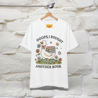"Oooops I Bought Another Book" Funny Goose T-shirt |Nunu&Miao Studio - Nunu&Miao Studio