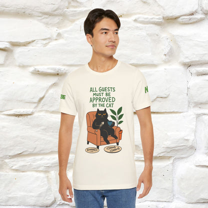 "All Guest Must Be Approved By The Cat - NO,MAYBE" Cat T-shirt |Nunu&Miao Studio