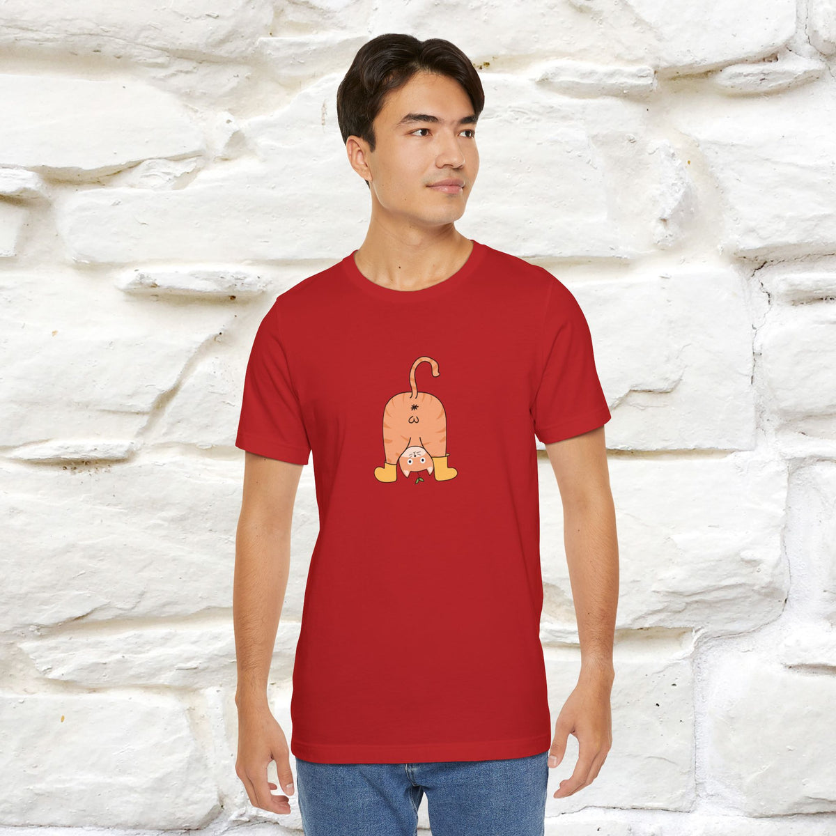 "Sometimes You Need to Look at Life from a Different Perspective" Cat T-Shirt | Front & Back Design | Nunu&Miao Studio