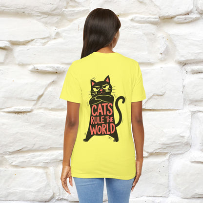 “Cats Rule The World” |Cat T-Shirt | Front & Back Design | Nunu&Miao Studio