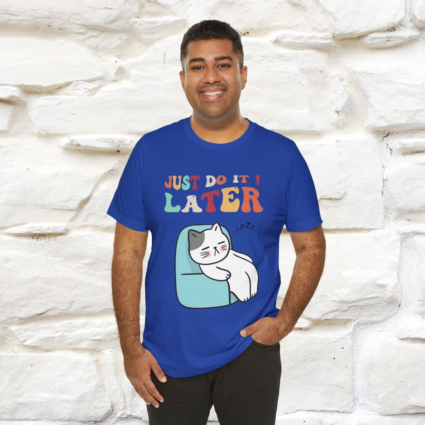 "Just Do It Later" Cat T-shirt |Nunu&Miao Studio - Nunu&Miao Studio