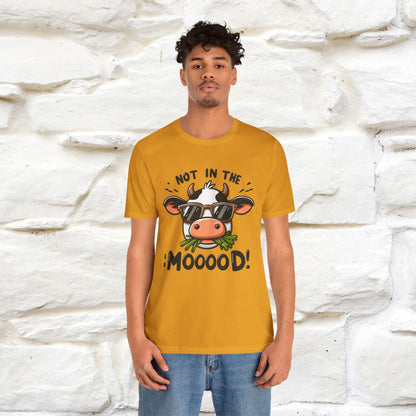 Not In The Moood – Funny Cow Pun T-Shirt | Nunu & Miao Studio - Nunu&Miao Studio