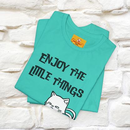 "Enjoy The Little Things." Cat T-Shirt | Nunu&Miao Studio