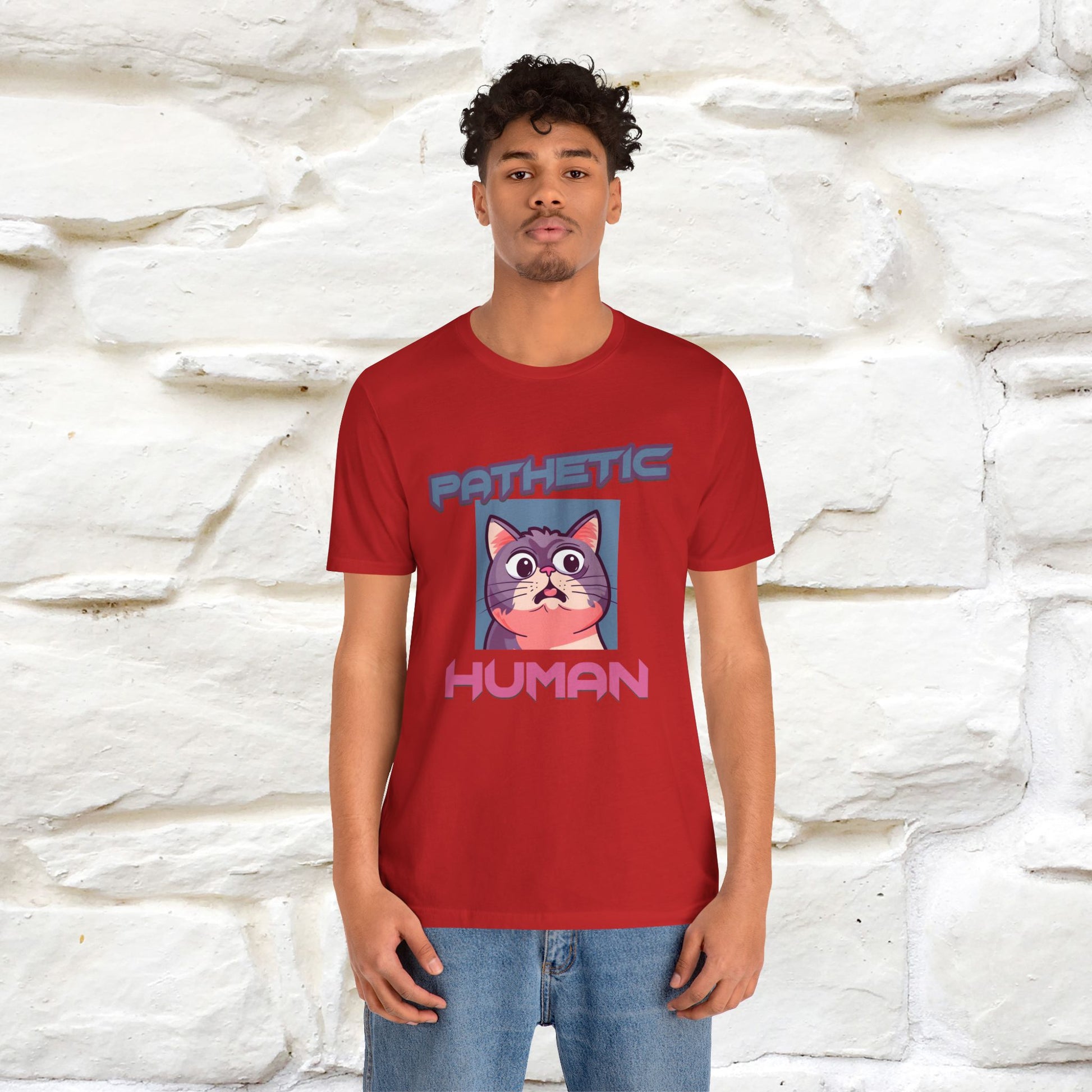 ''Pathetic Human'' | Funny Cat T-Shirt | Nunu&Miao Studio - Nunu&Miao Studio