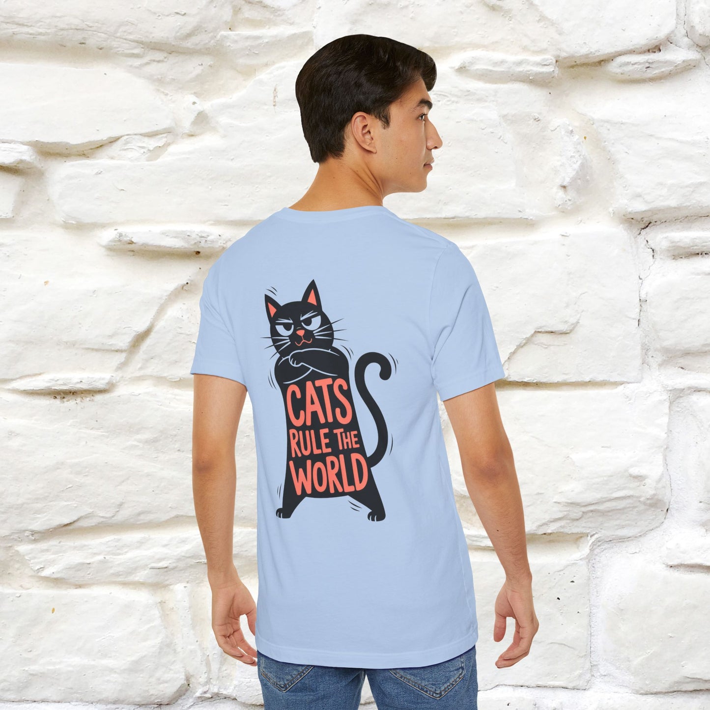 “Cats Rule The World” |Cat T-Shirt | Front & Back Design | Nunu&Miao Studio