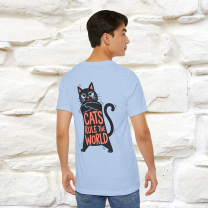 “Cats Rule The World” |Cat T-Shirt | Front & Back Design | Nunu&Miao Studio