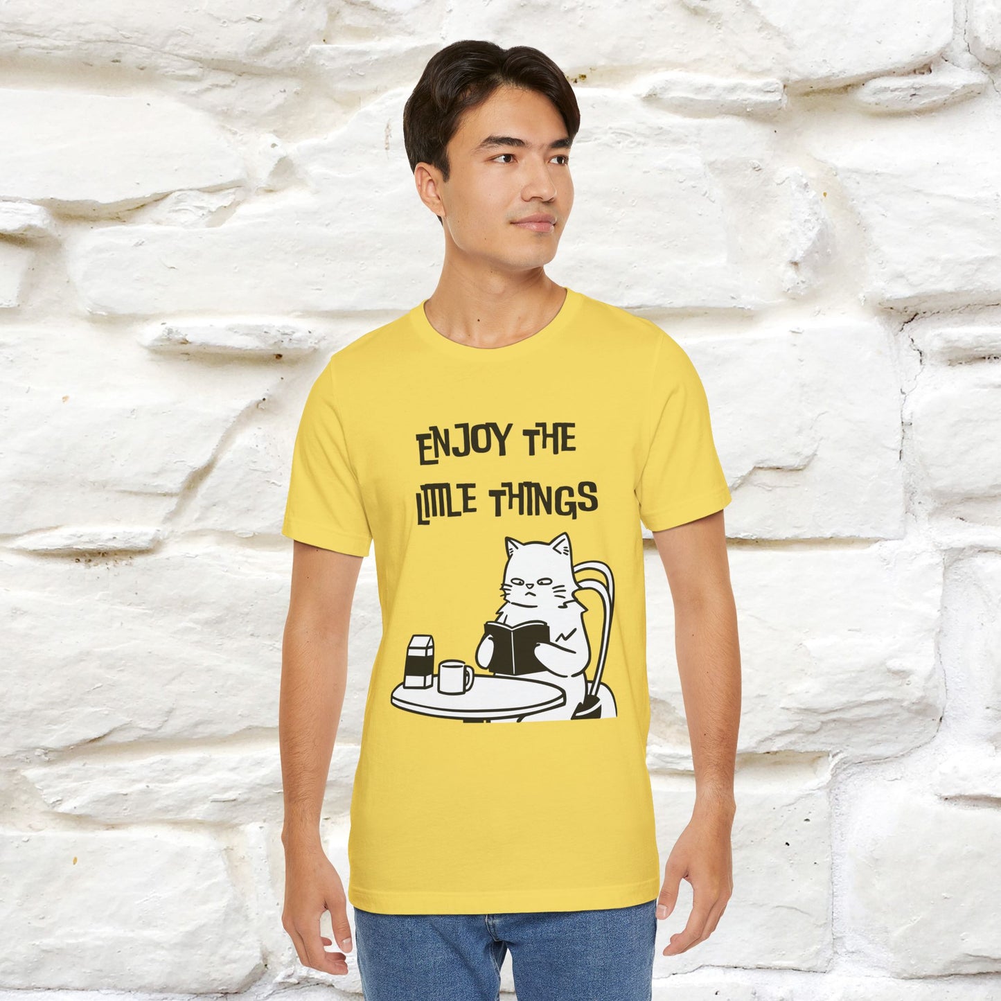 "Enjoy The Little Things." Cat T-Shirt | Nunu&Miao Studio