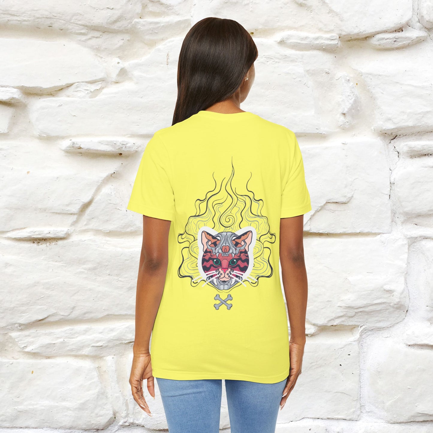 ''Air Fire Cat'' | Cat T-Shirt Front and Back Design | Nunu&Miao Studio - Nunu&Miao Studio