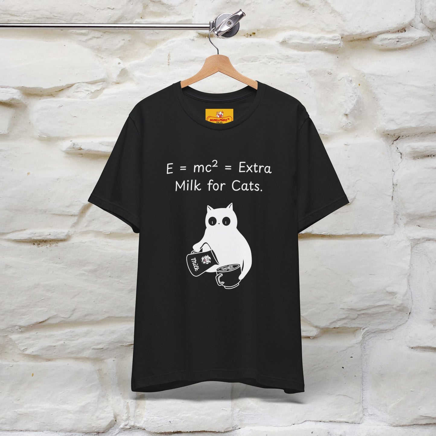 ''E = mc² = Extra Milk for Cats.''| Funny T-Shirt | Nunu&Miao Studio