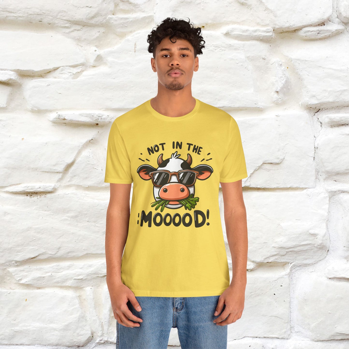 Not In The Moood – Funny Cow Pun T-Shirt | Nunu & Miao Studio - Nunu&Miao Studio
