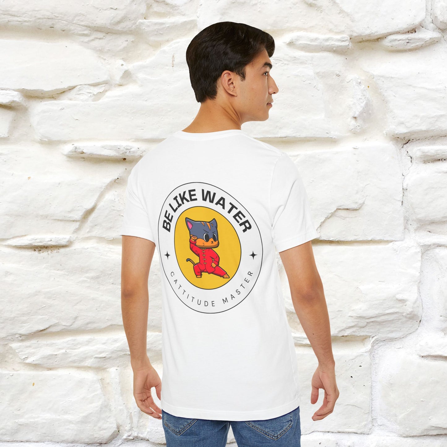 "Be Like Water: Cattitude Master | Cat T-Shirt |Nunu&Miao Studio - Nunu&Miao Studio