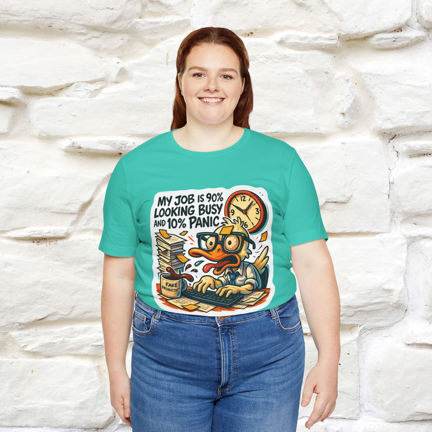 '' My Job is 90% Looking Busy ... |  Sarcastic T-Shirt | Nunu&Miao Studio