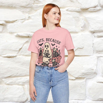 "Cat Because People Are Creepy" Halloween Cat T-shirt |Nunu&Miao Studio - Nunu&Miao Studio