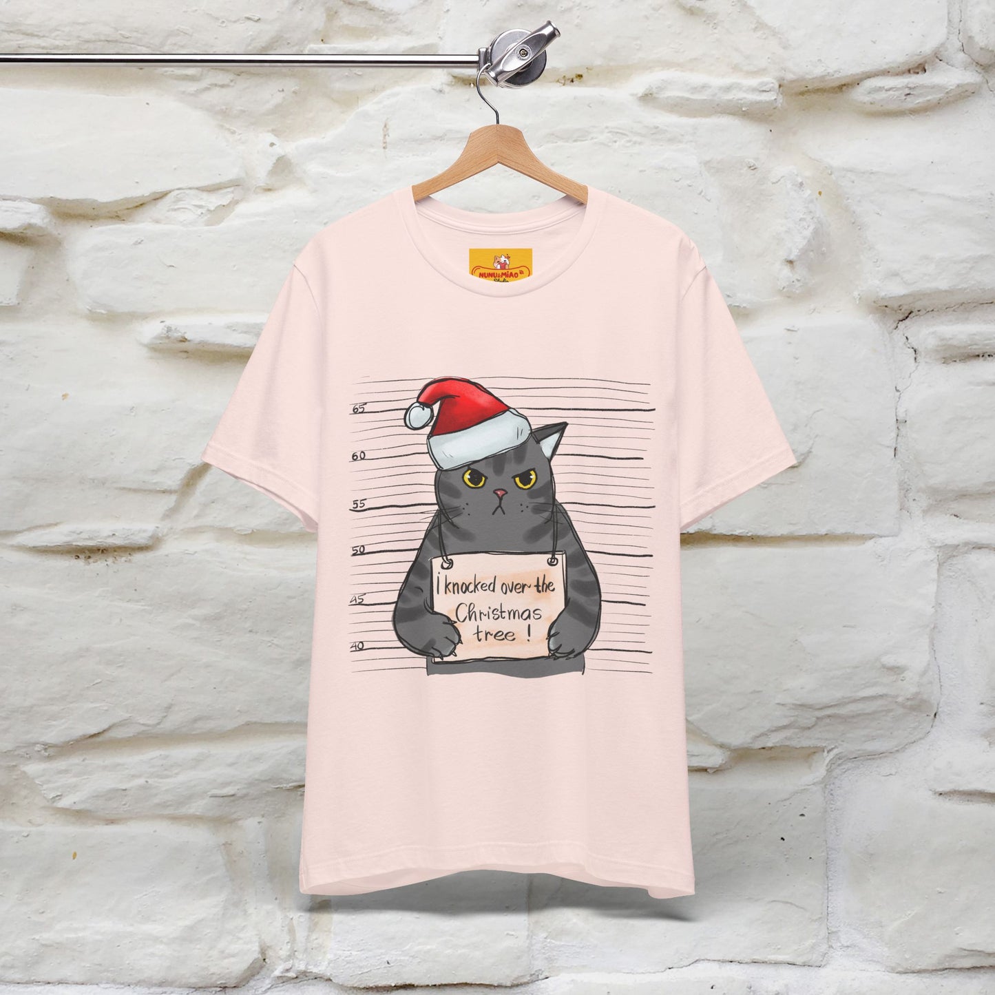 "I Knocked Over The Christmas Tree " |Funny Cat T-Shirt | Nunu&Miao Studio