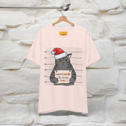 "I Knocked Over The Christmas Tree " |Funny Cat T-Shirt | Nunu&Miao Studio