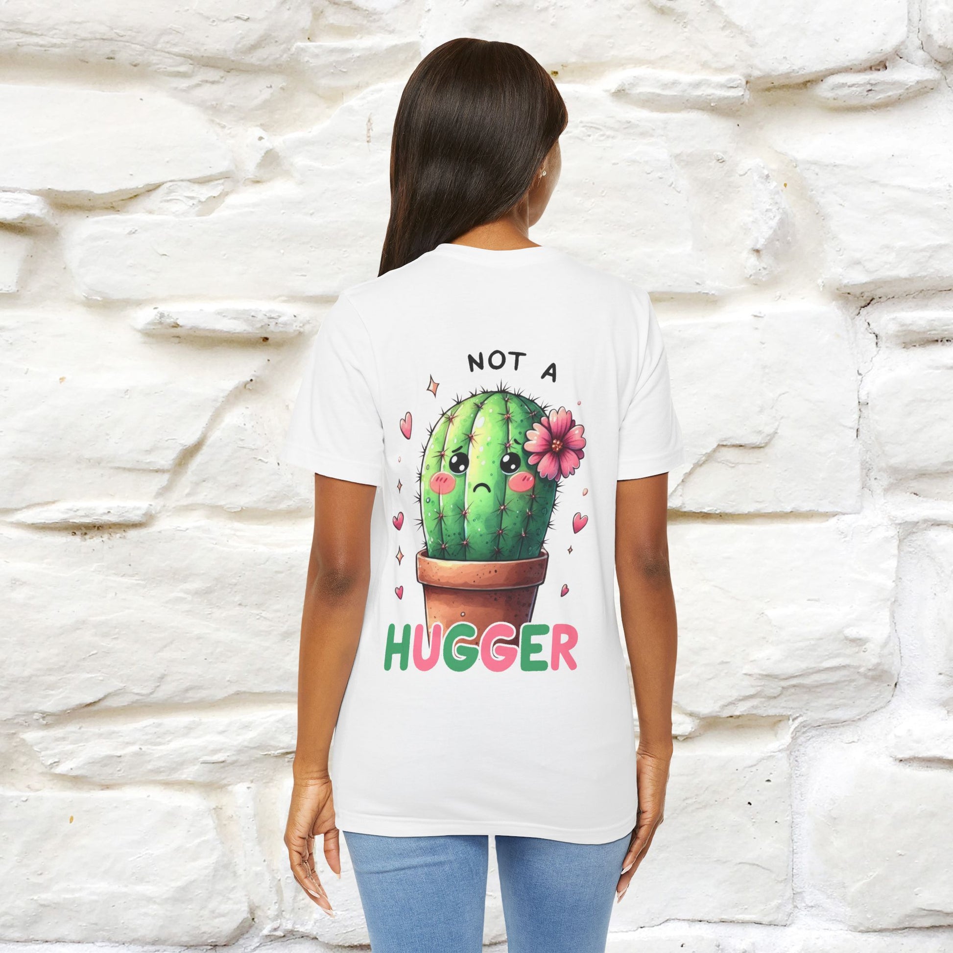 "Not A Hugger" |Funny T-Shirt | Front & Back Design|Nunu&Miao Studio - Nunu&Miao Studio