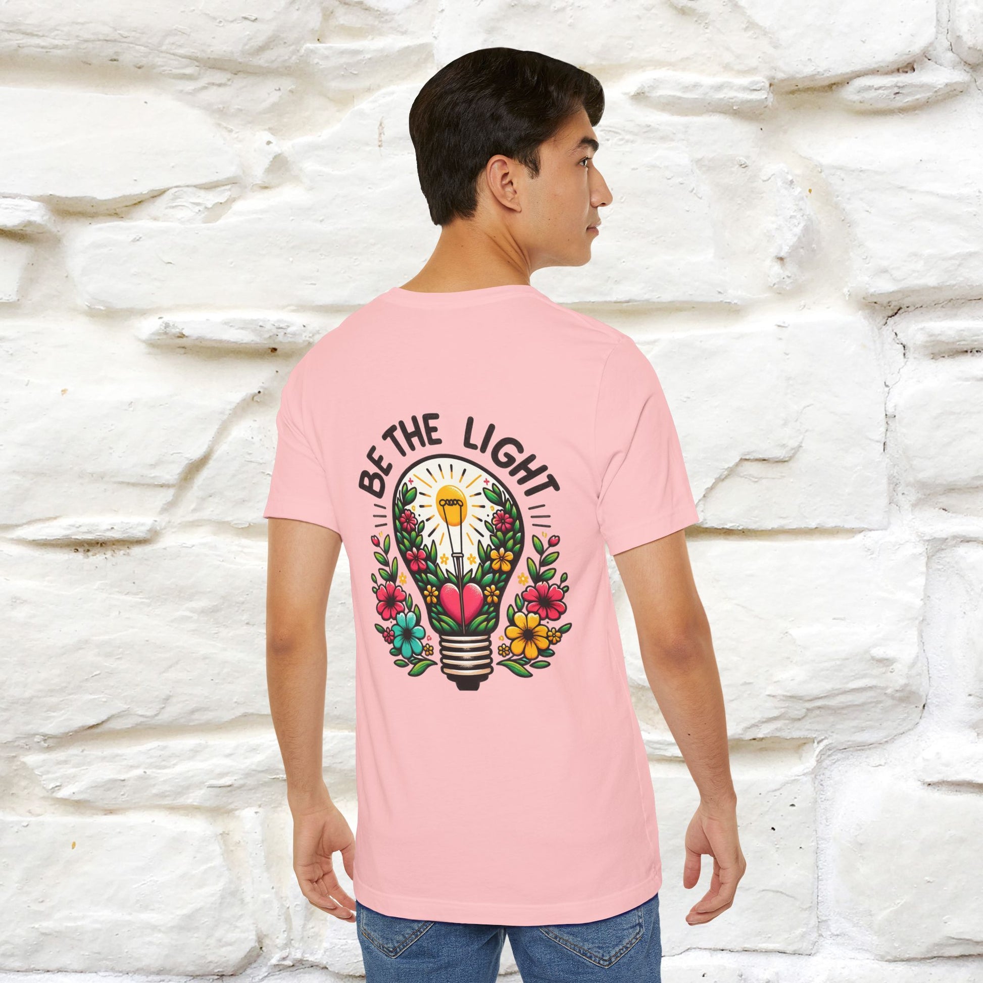 ''Be The Light" Cat T-Shirt| Front & Back Design | Nunu&Miao Studio - Nunu&Miao Studio