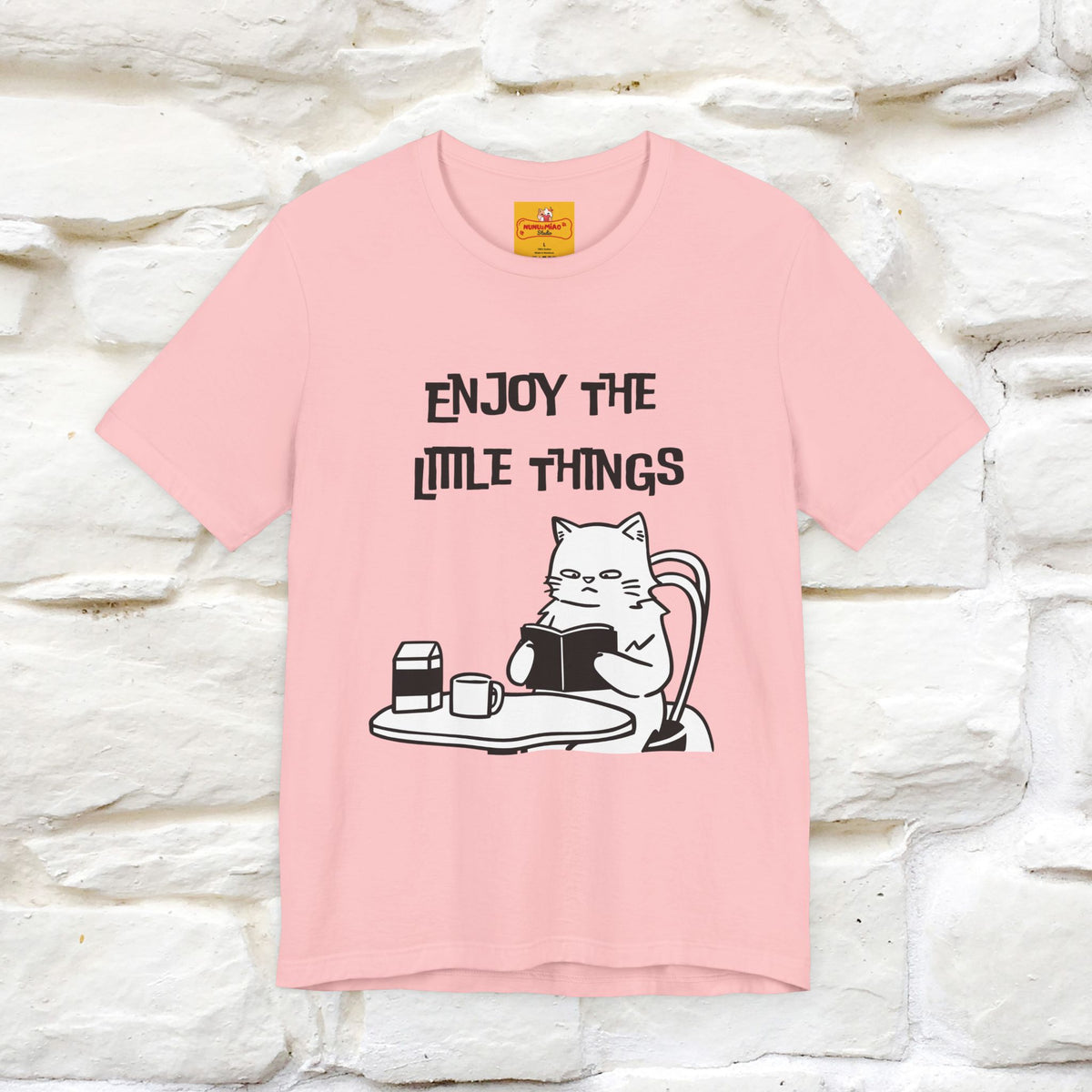 "Enjoy The Little Things." Cat T-Shirt | Nunu&Miao Studio
