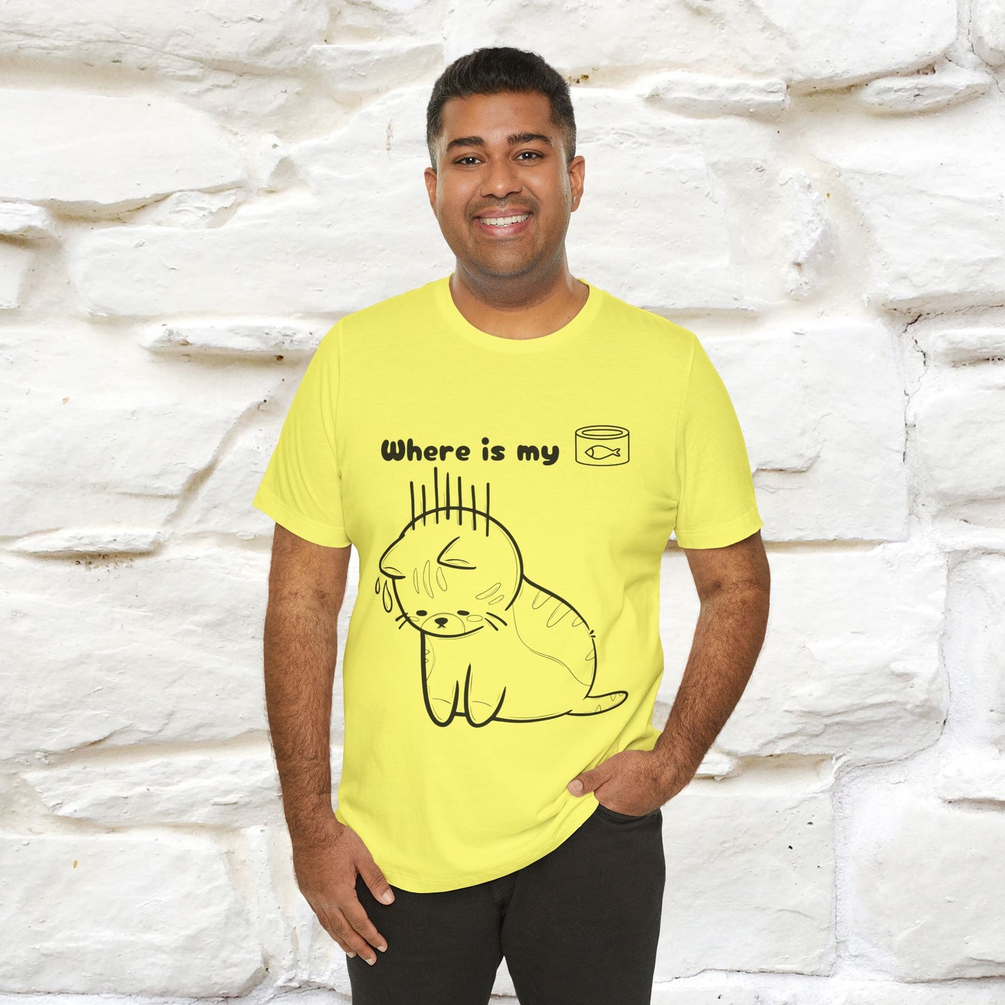 "Where Is My Tuna?" Cat T-Shirt | Nunu&Miao Studio - Nunu&Miao Studio