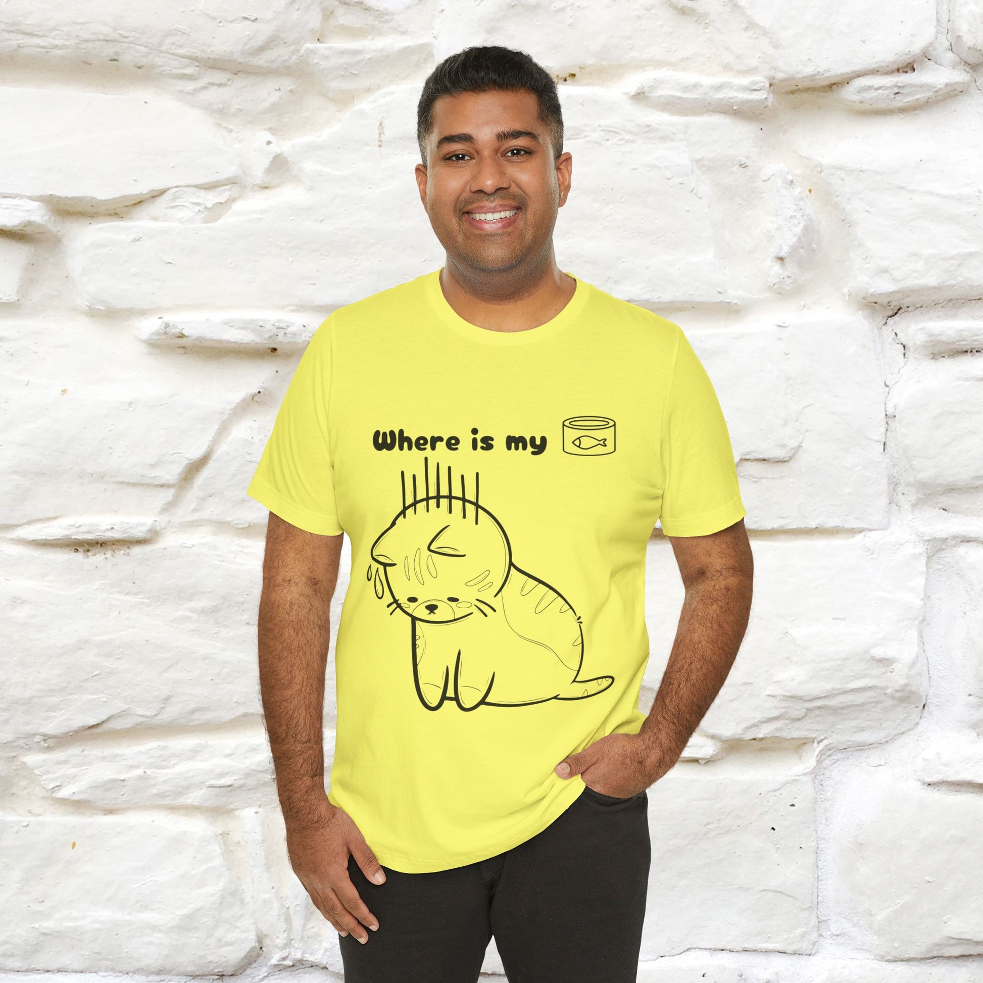 "Where Is My Tuna?" Cat T-Shirt | Nunu&Miao Studio - Nunu&Miao Studio