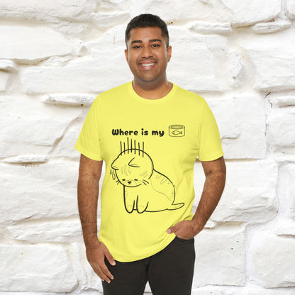 "Where Is My Tuna?" Cat T-Shirt | Nunu&Miao Studio - Nunu&Miao Studio
