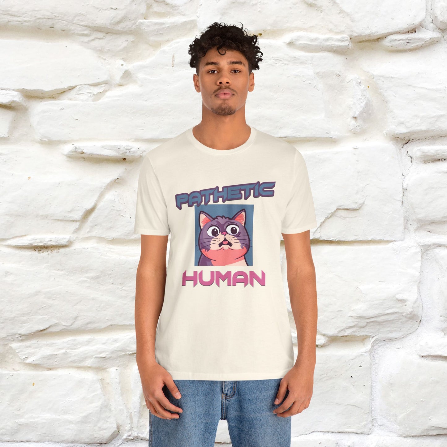 ''Pathetic Human'' | Funny Cat T-Shirt | Nunu&Miao Studio - Nunu&Miao Studio