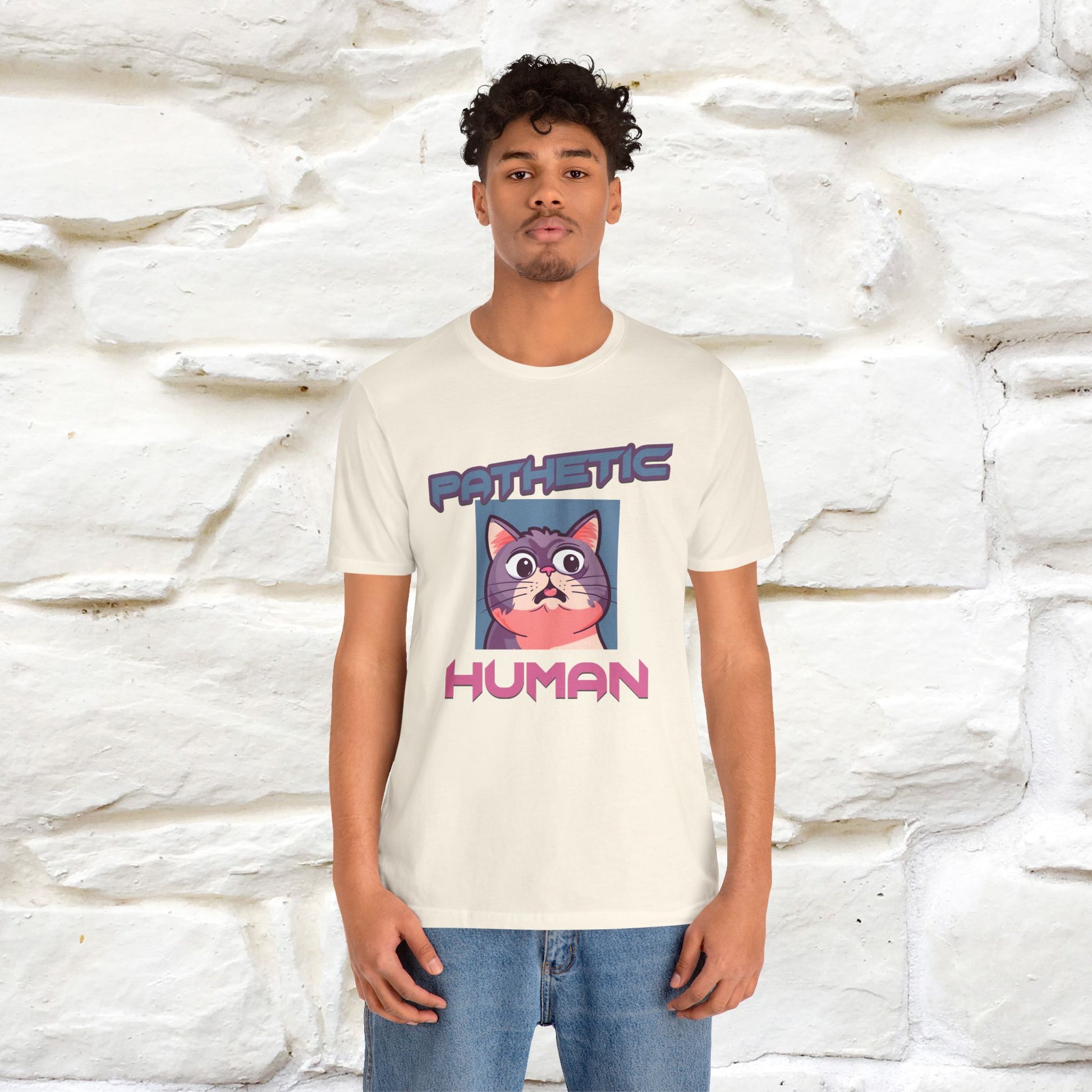 ''Pathetic Human'' | Funny Cat T-Shirt | Nunu&Miao Studio - Nunu&Miao Studio