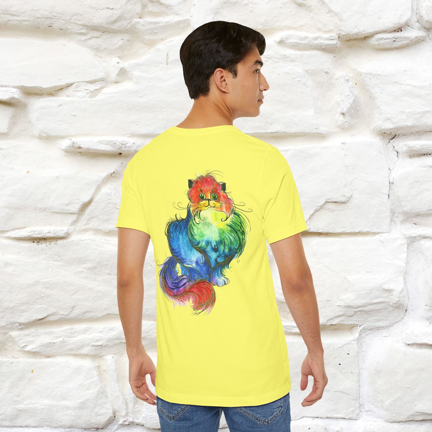 "Il Pittore'' Cat T-Shirt Front and Back Design | Nunu&Miao Studio - Nunu&Miao Studio