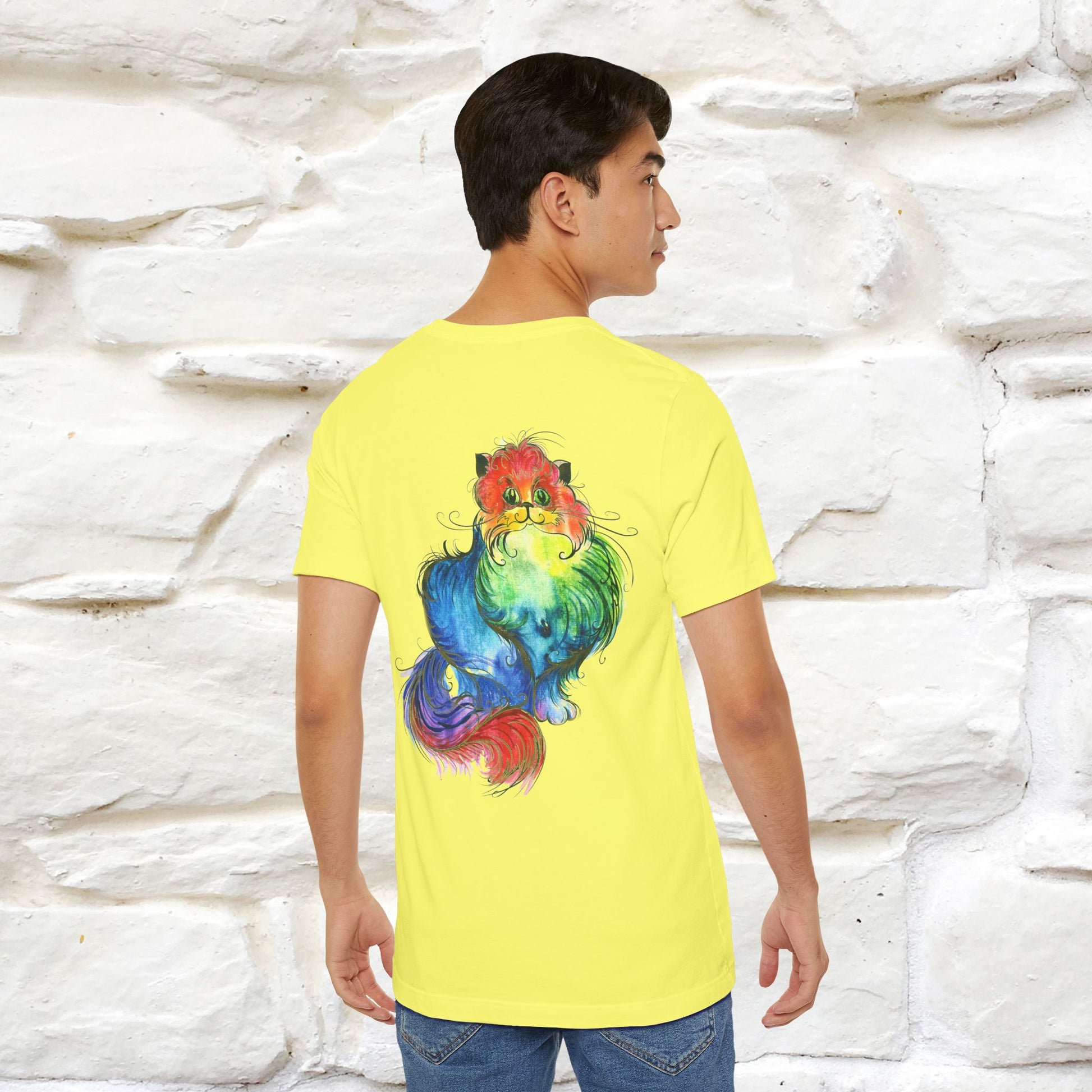 "Il Pittore'' Cat T-Shirt Front and Back Design | Nunu&Miao Studio - Nunu&Miao Studio