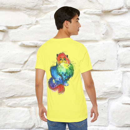 "Il Pittore'' Cat T-Shirt Front and Back Design | Nunu&Miao Studio - Nunu&Miao Studio