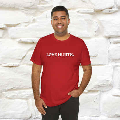 “Love Hurts"  Funny Cat T-Shirt | Front & Back Design | Nunu&Miao Studio
