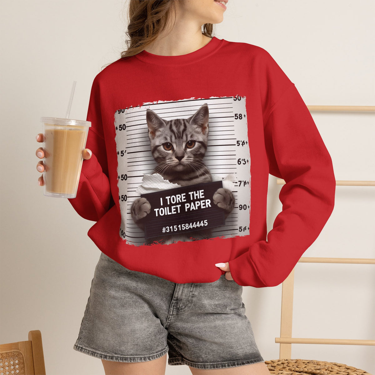 "I Tore The Toilet Paper.'' |Cat Sweatshirt | Nunu&Miao Studio