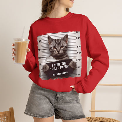 "I Tore The Toilet Paper.'' |Cat Sweatshirt | Nunu&Miao Studio