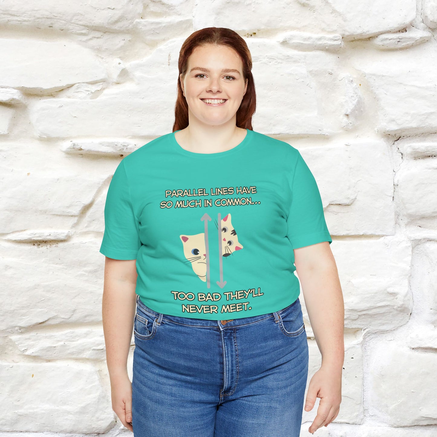 “Parallel lines have so much in common…''| Funny T-Shirt | Nunu&Miao Studio