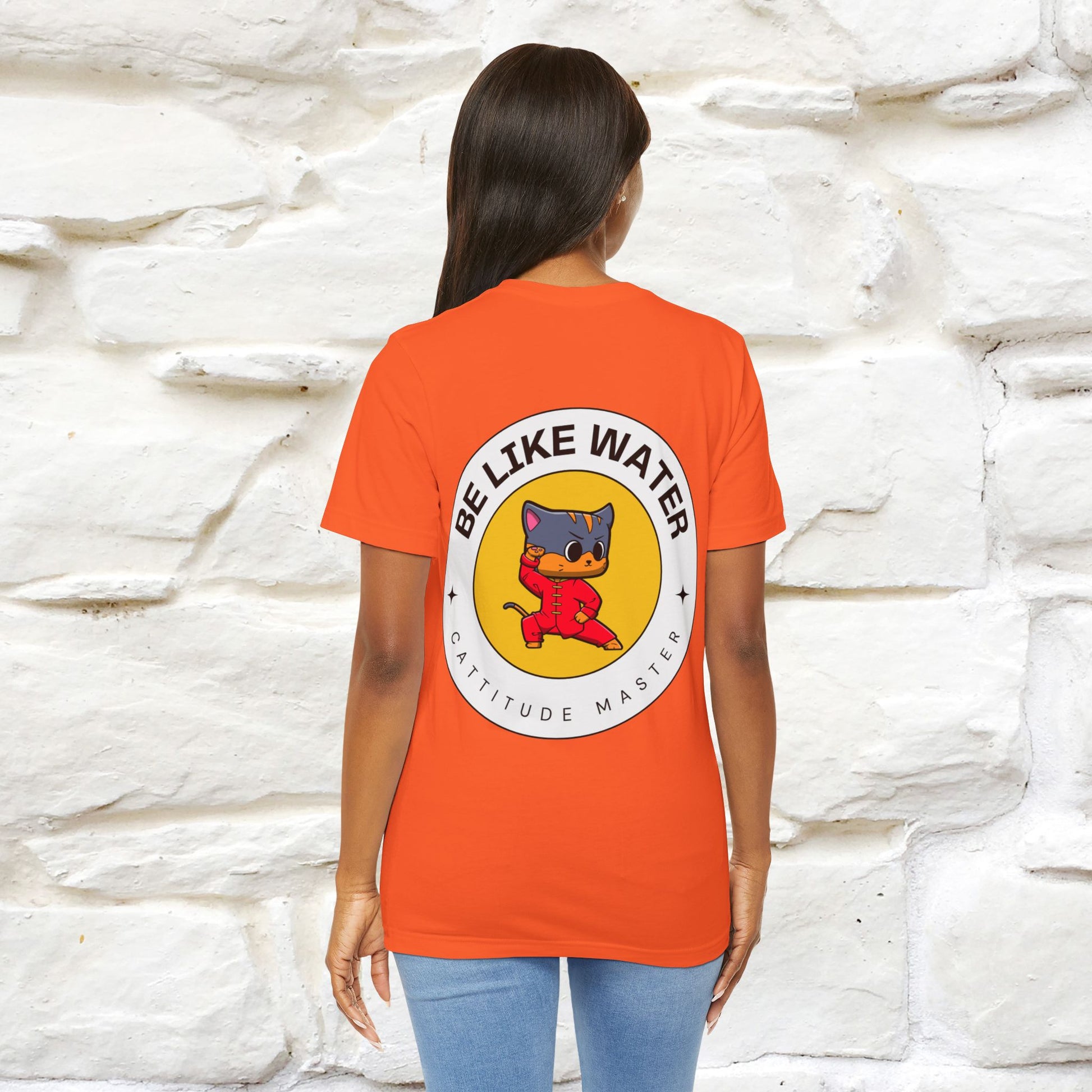 "Be Like Water: Cattitude Master | Cat T-Shirt |Nunu&Miao Studio - Nunu&Miao Studio