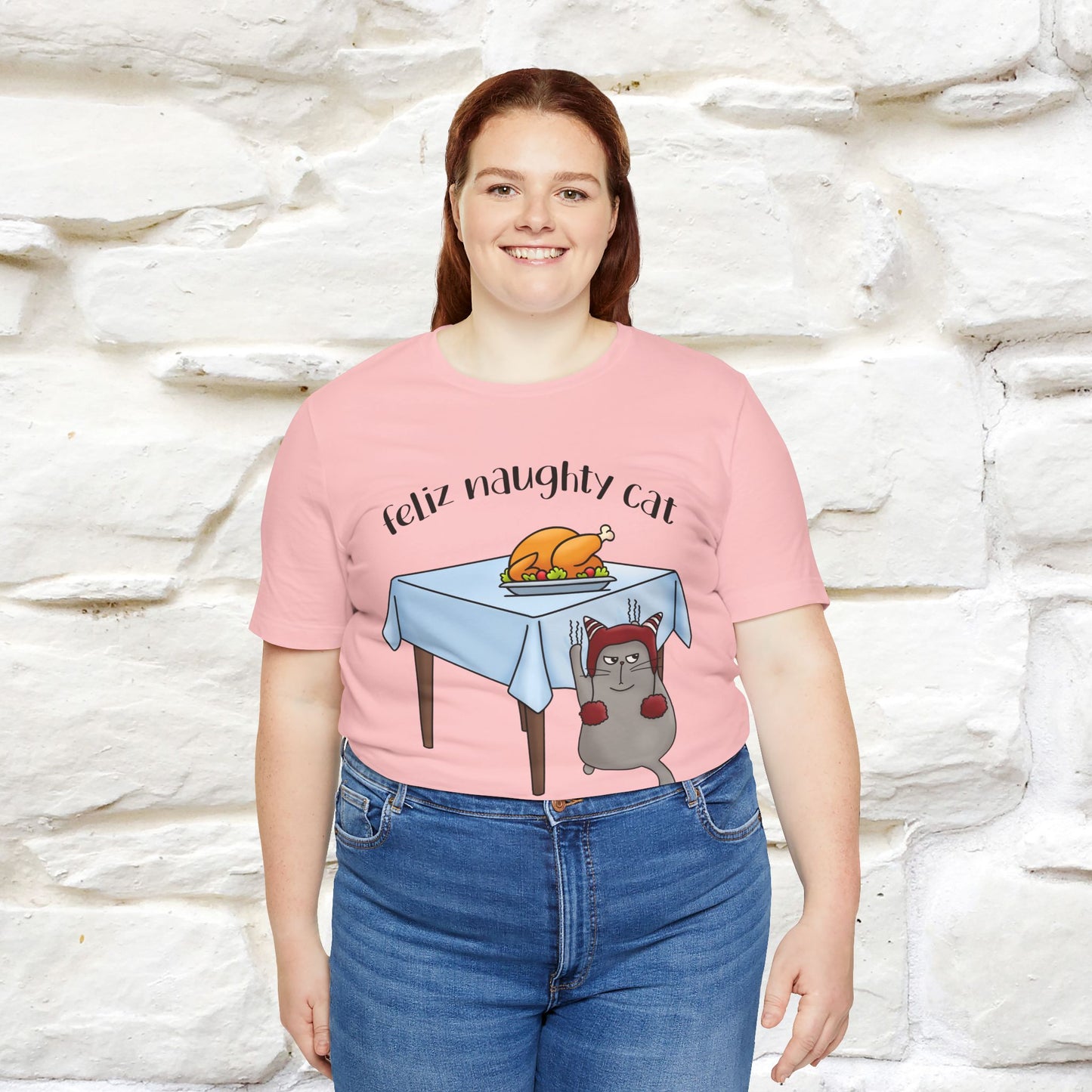 "Feliz Naughty Cat" |Funny Cat T-Shirt | Nunu&Miao Studio