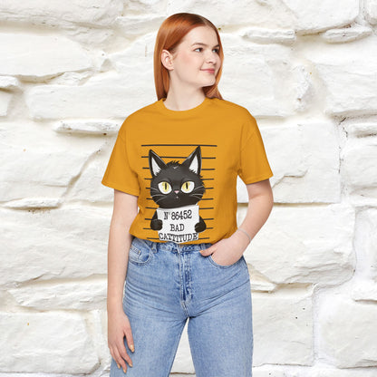 "Bad Cattitude" T-Shirt for Men & Women | 100% Cotton* - Nunu&Miao Studio
