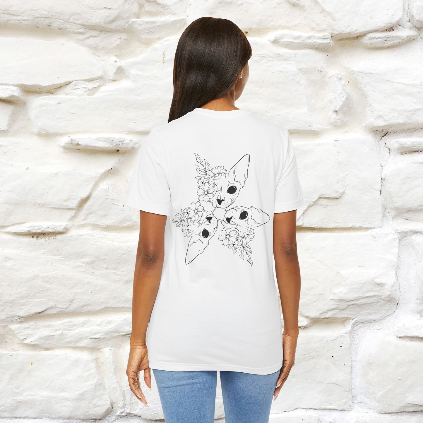 "Trinity'' Cat T-Shirt Front and Back Design | Nunu&Miao Studio - Nunu&Miao Studio
