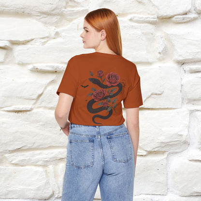 "The Rose and The Snake " Halloween T-shirt |Nunu&Miao Studio - Nunu&Miao Studio
