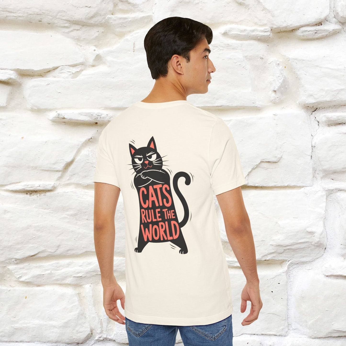 “Cats Rule The World” |Cat T-Shirt | Front & Back Design | Nunu&Miao Studio