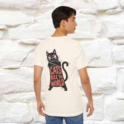 “Cats Rule The World” |Cat T-Shirt | Front & Back Design | Nunu&Miao Studio