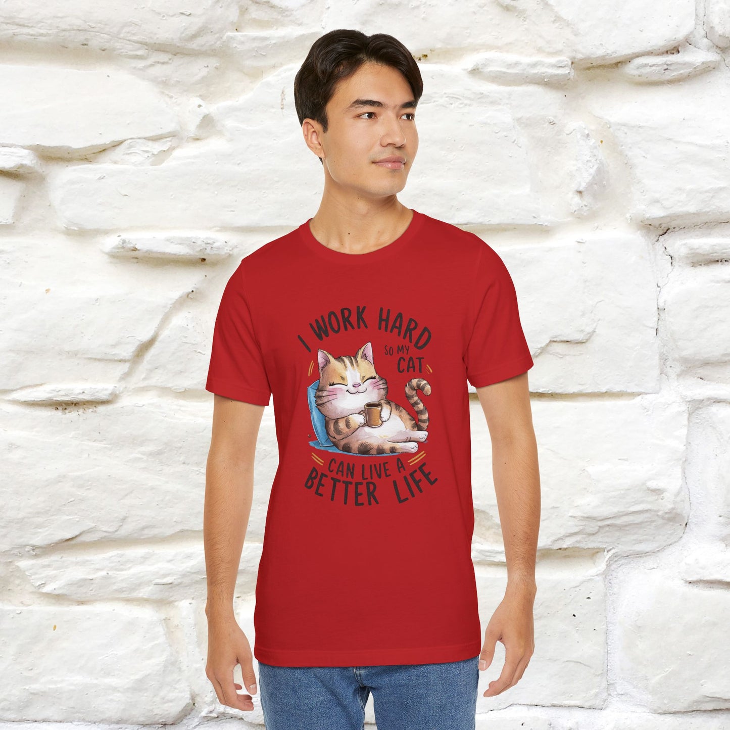 I Work Hard So My Cat Can Have a Better Life | Funny Cat Shirt  | Nunu&Miao Studio - Nunu&Miao Studio