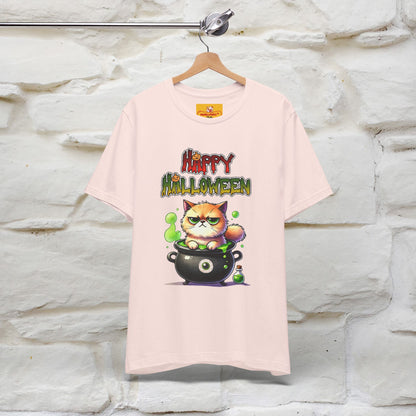 "Angry Cat Happy Halloween" Cat  T-shirt |Nunu&Miao Studio - Nunu&Miao Studio